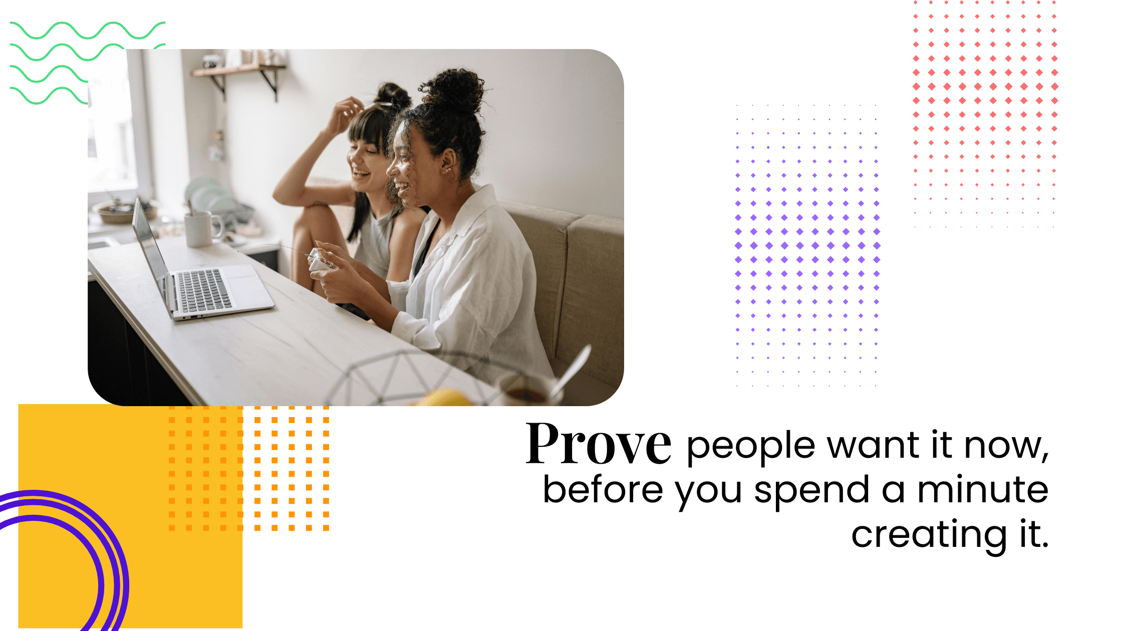 Coaches validating demand before building an online course, proving people want the result now, before investing time creating it.