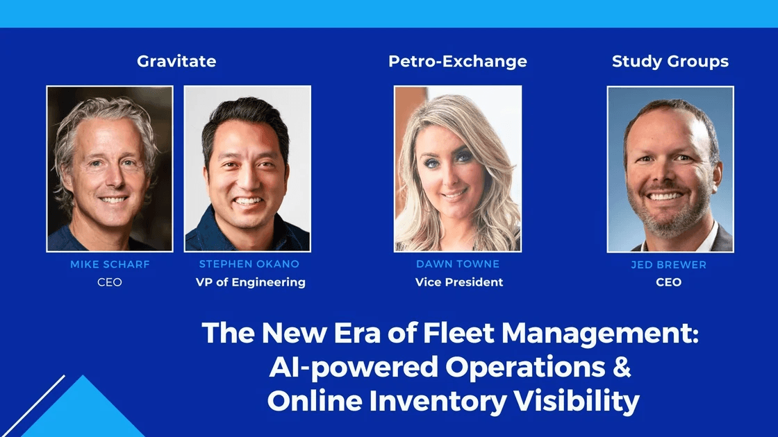 Study Groups webinar: The New Era of Fleet Management with Mike Scharf, Stephen Okano, Dawn Towne, and Jed Brewer