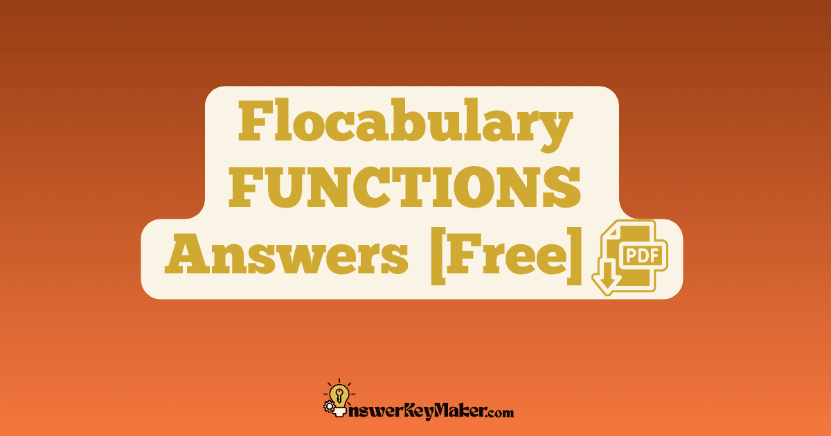 Download Flocabulary FUNCTIONS Quiz, Read & Respond Answer Key PDF for Free.