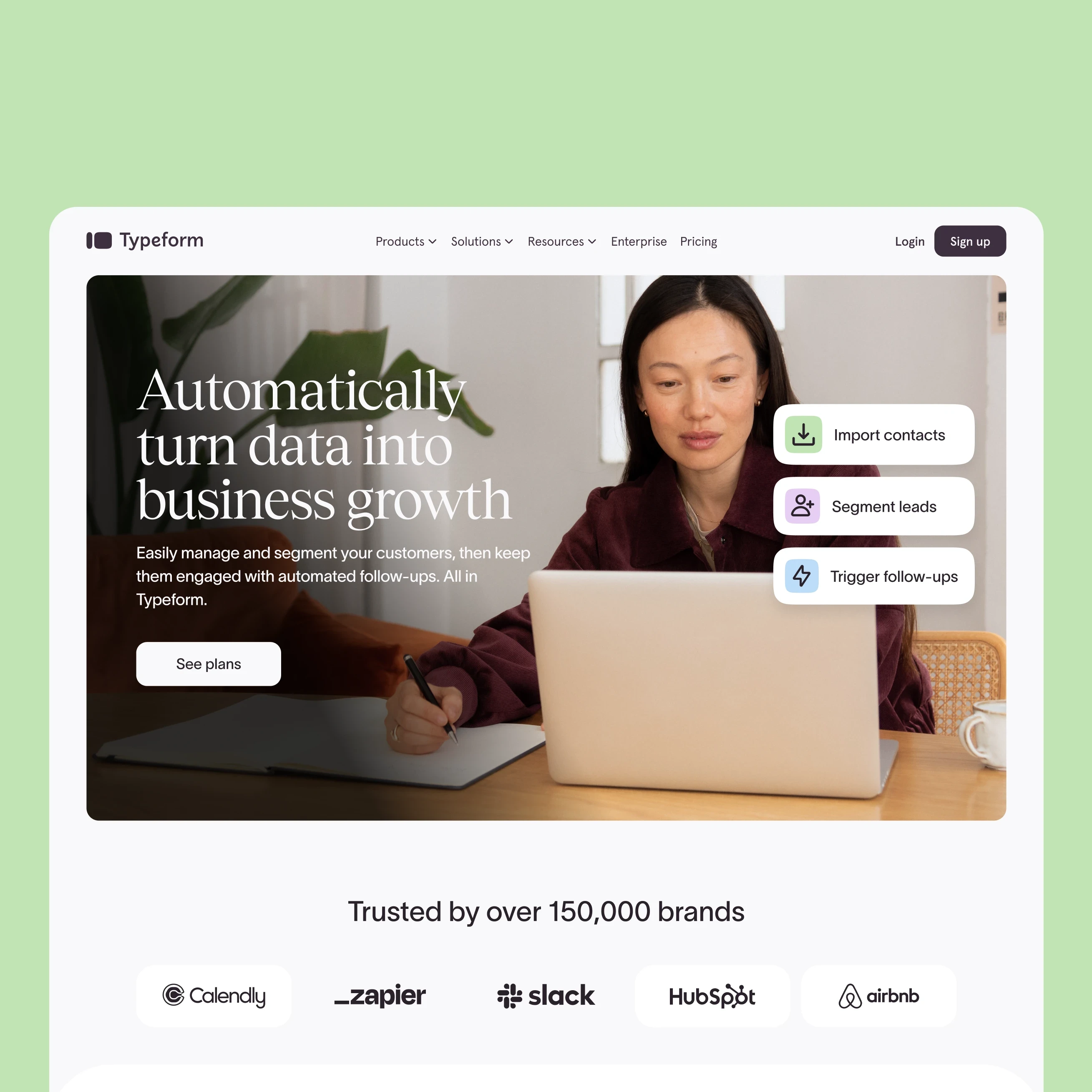 Typeform template design