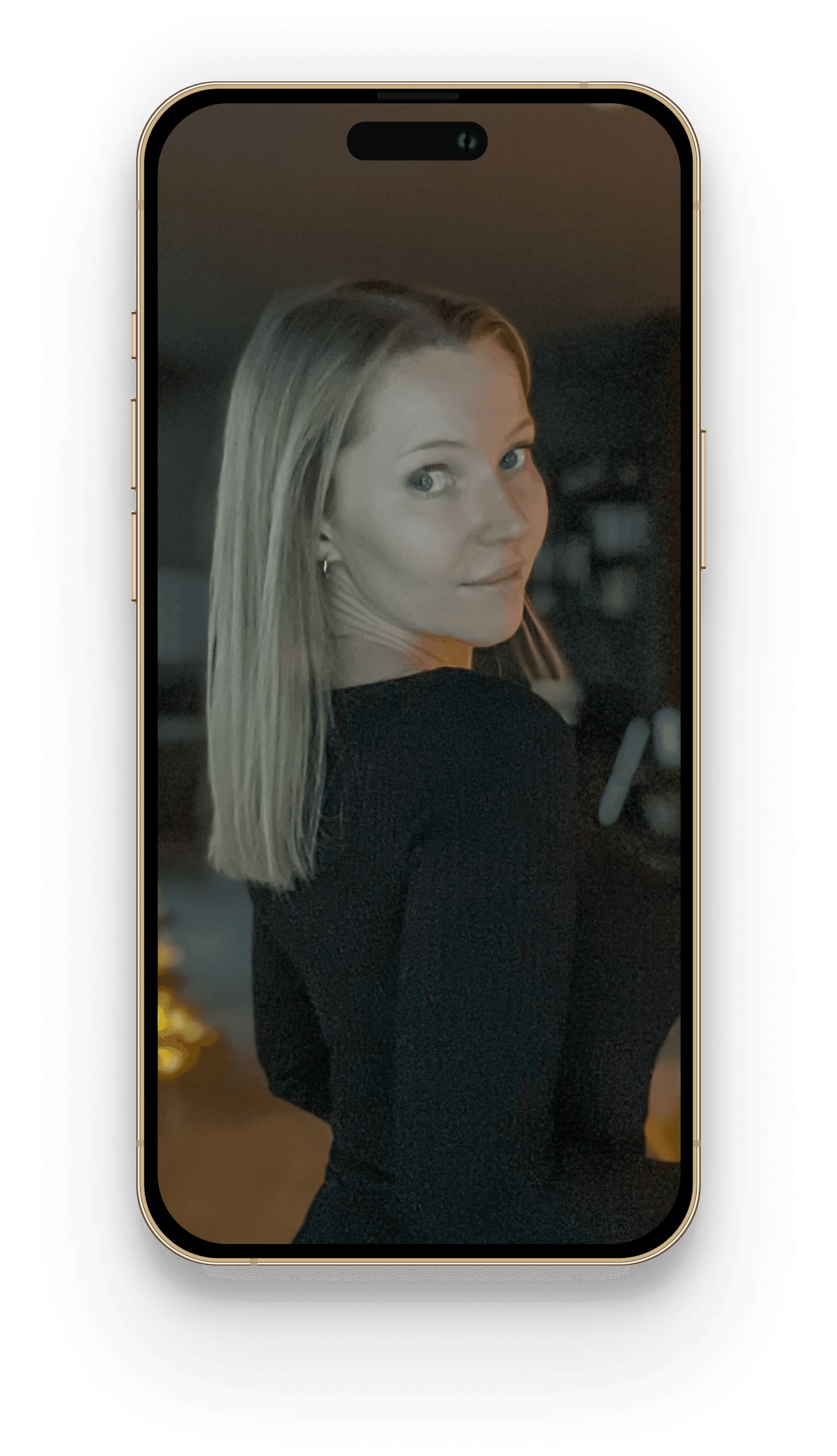 Portrait of portfolio creator – back view