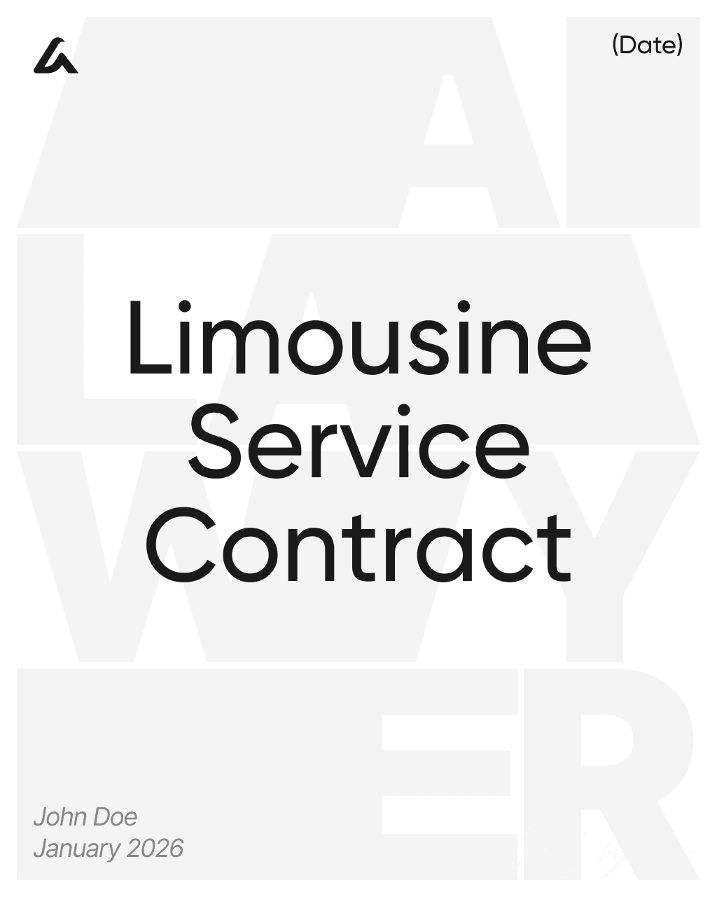 Limousine Service Contract