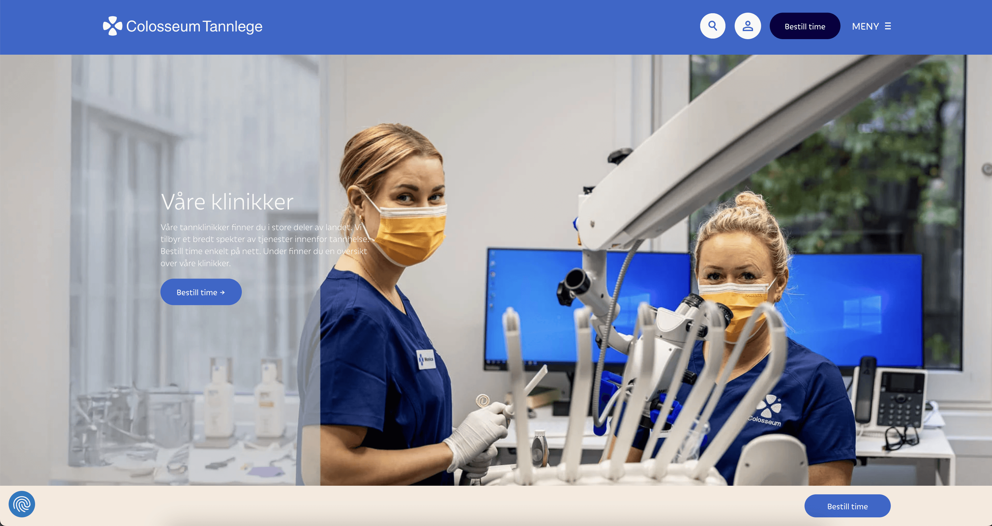 Skjermbilde fra animasjonen som viser prosessen til Edentri