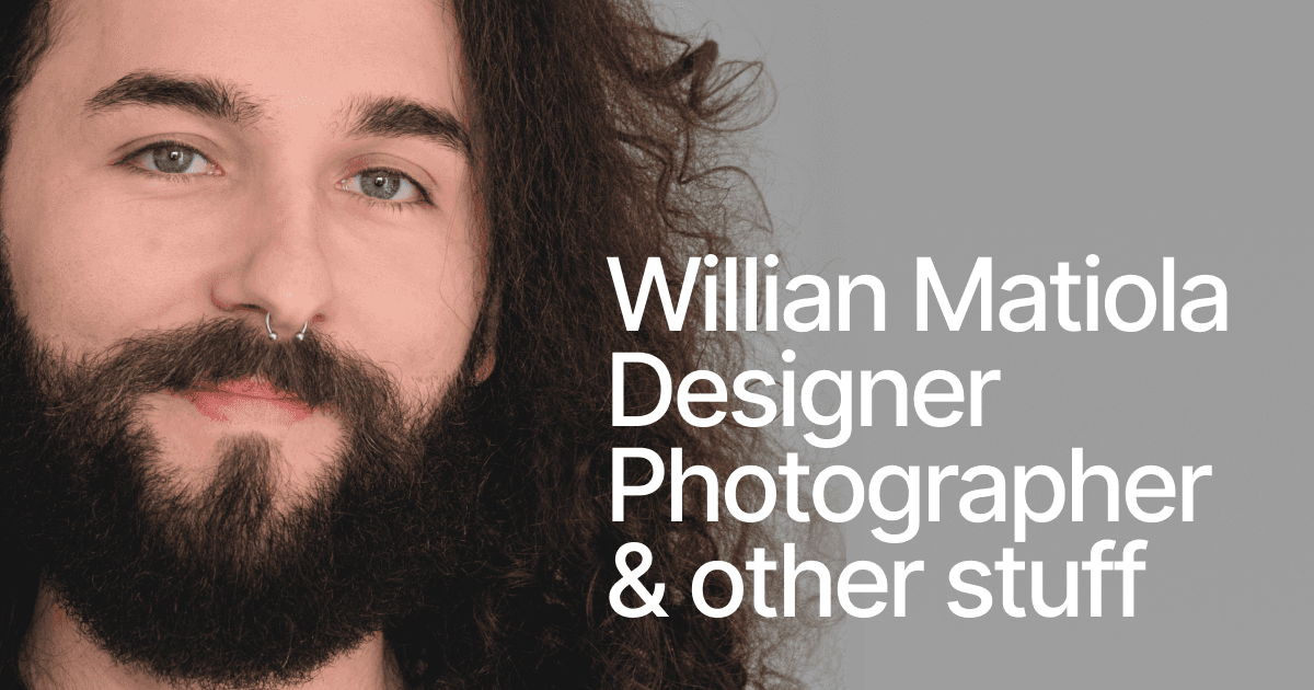 Willian Matiola – Designer focused in Healthcare & Wellness Interfaces