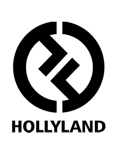 Hollyland Audio and Video Logo - Black and White