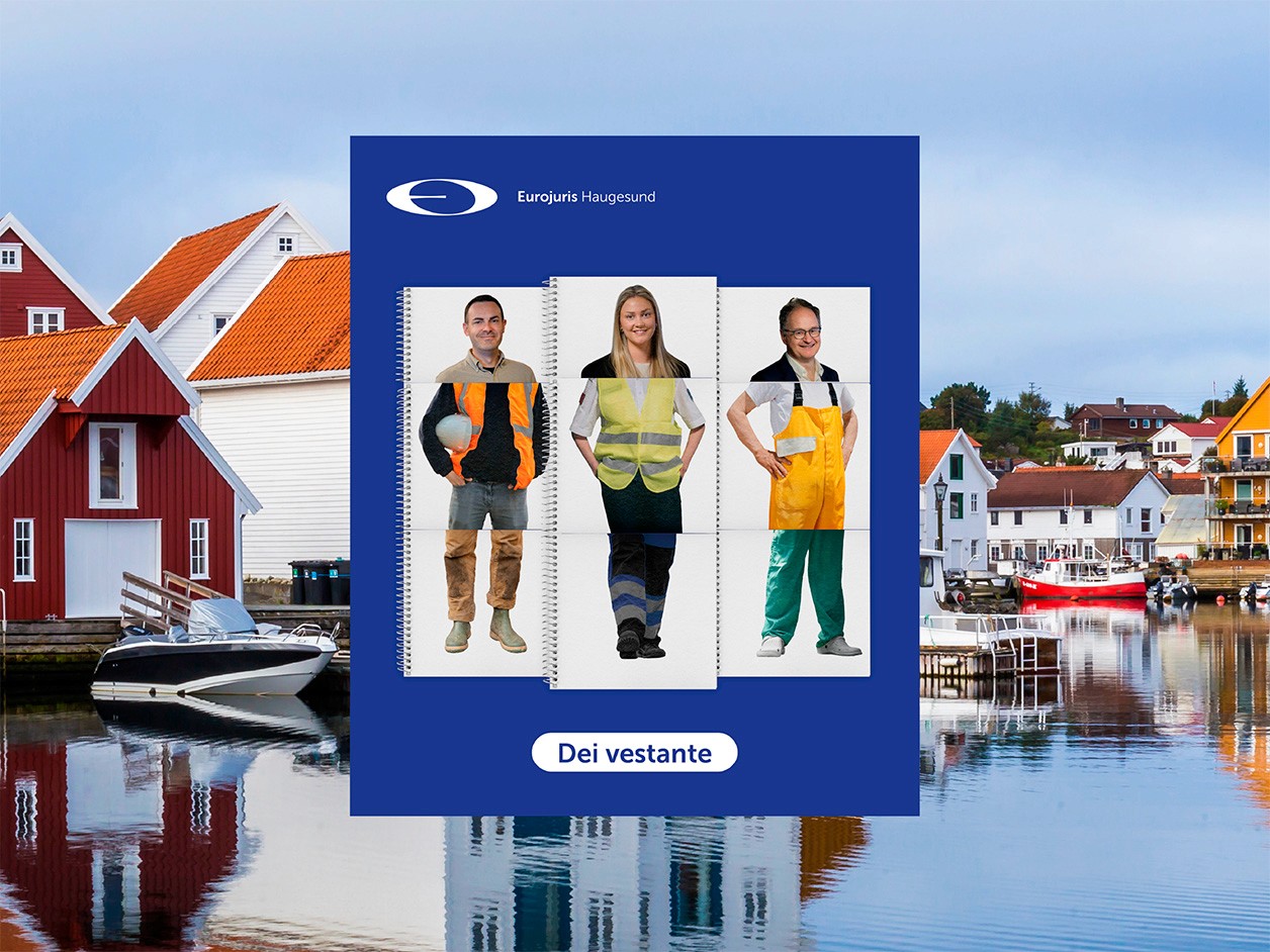 Stedsbakgrunn med gjengen fra vestante over