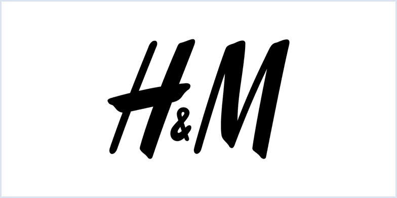 H & M monogram logo