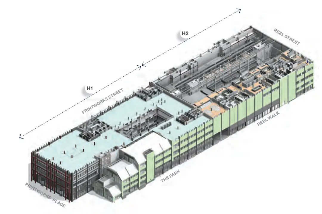 Printworks London redevelopment project 3 view