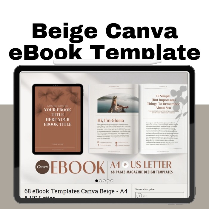 eBook Templates Canva Beige