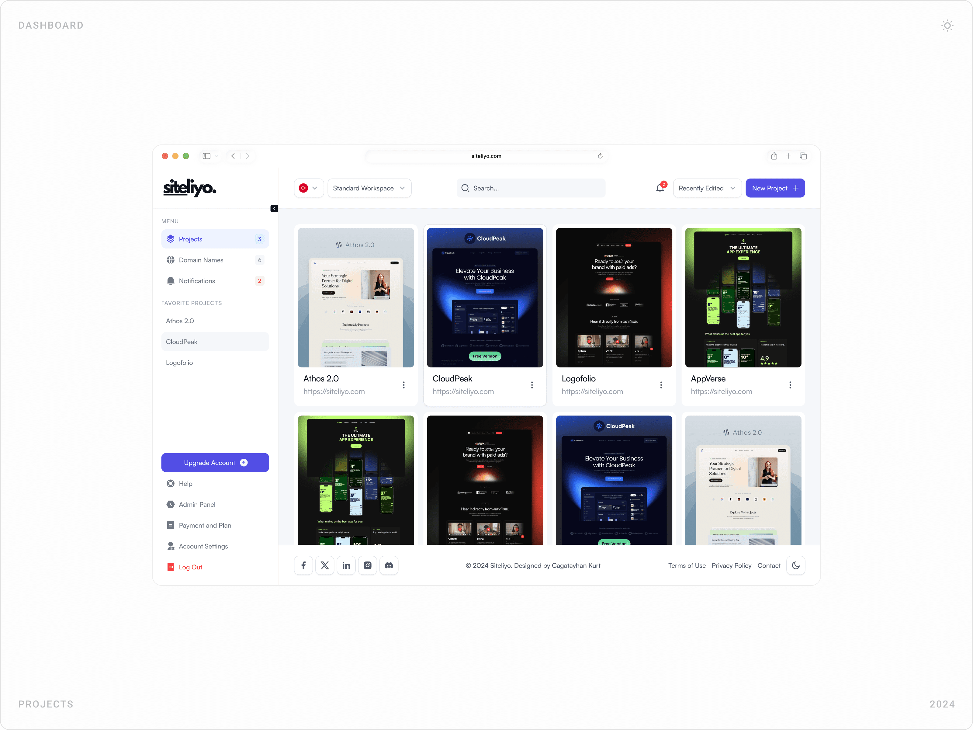 Modern SaaS Dashboard Project Management Design