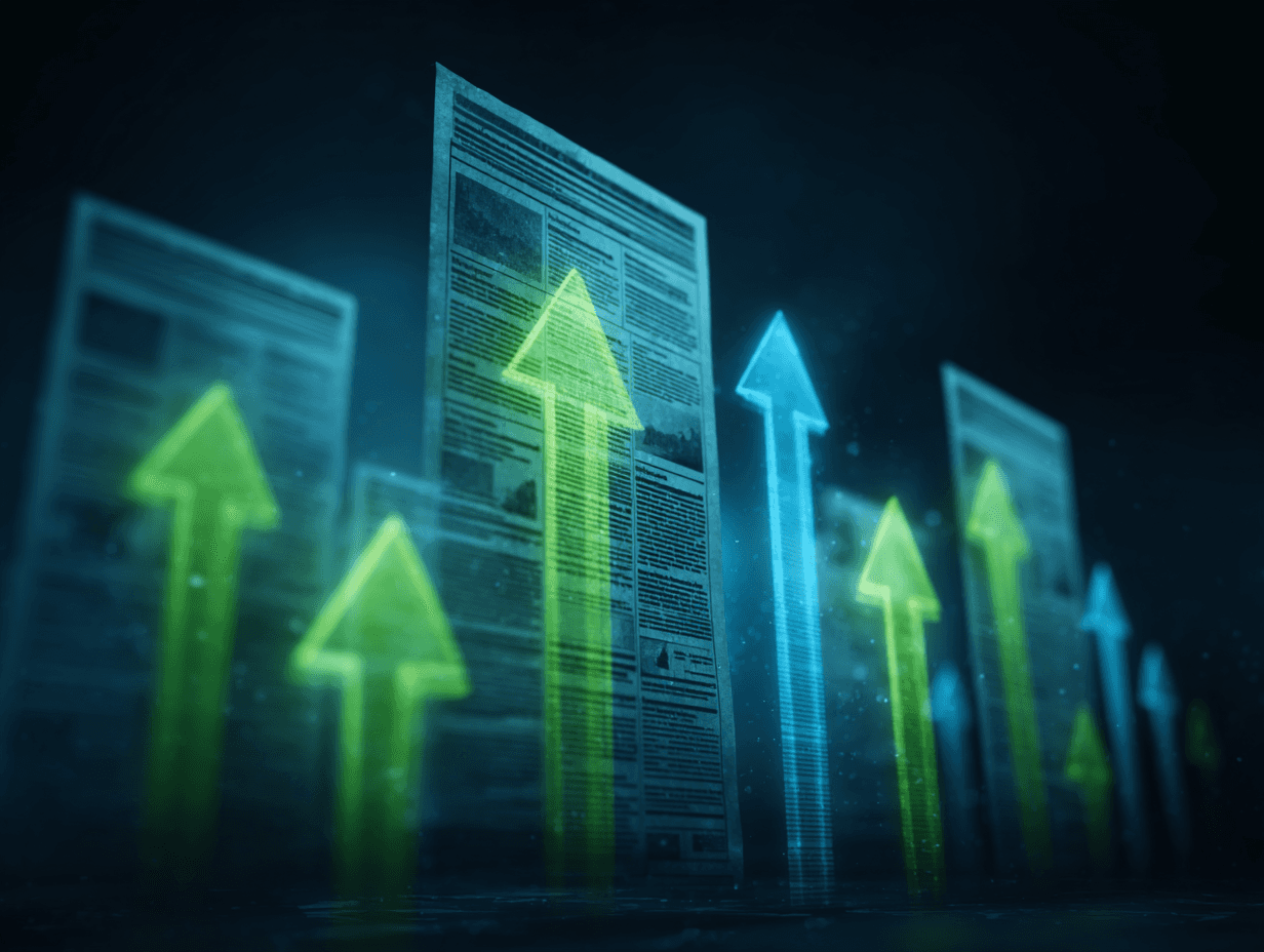 digital icons showing growth