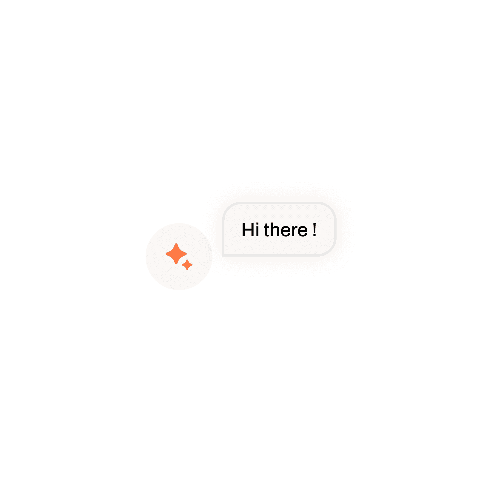 AI saying Hi there