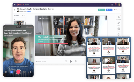 Vocal Video user interface
