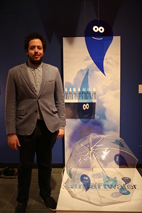 man at exhibition