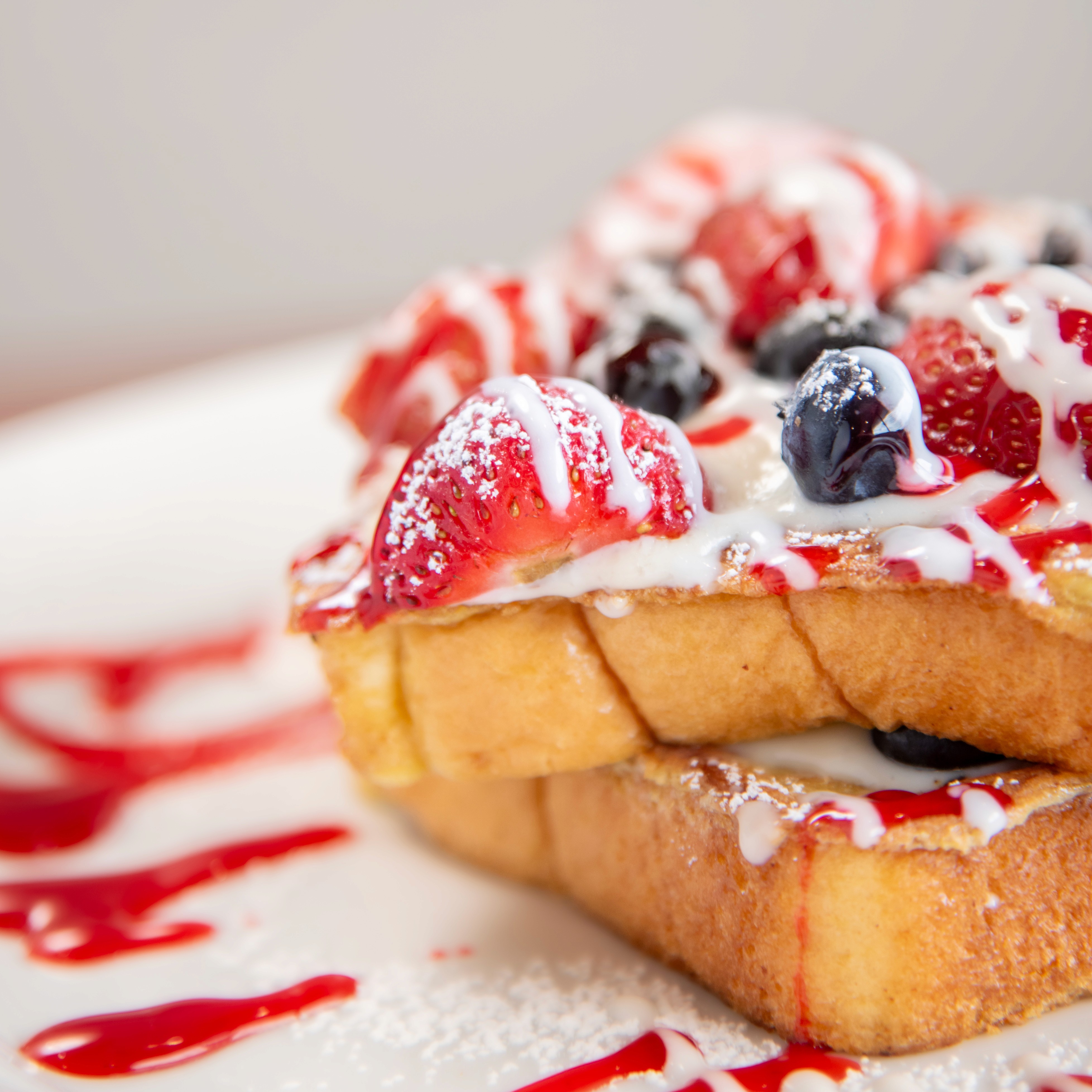 empty table and chairs
