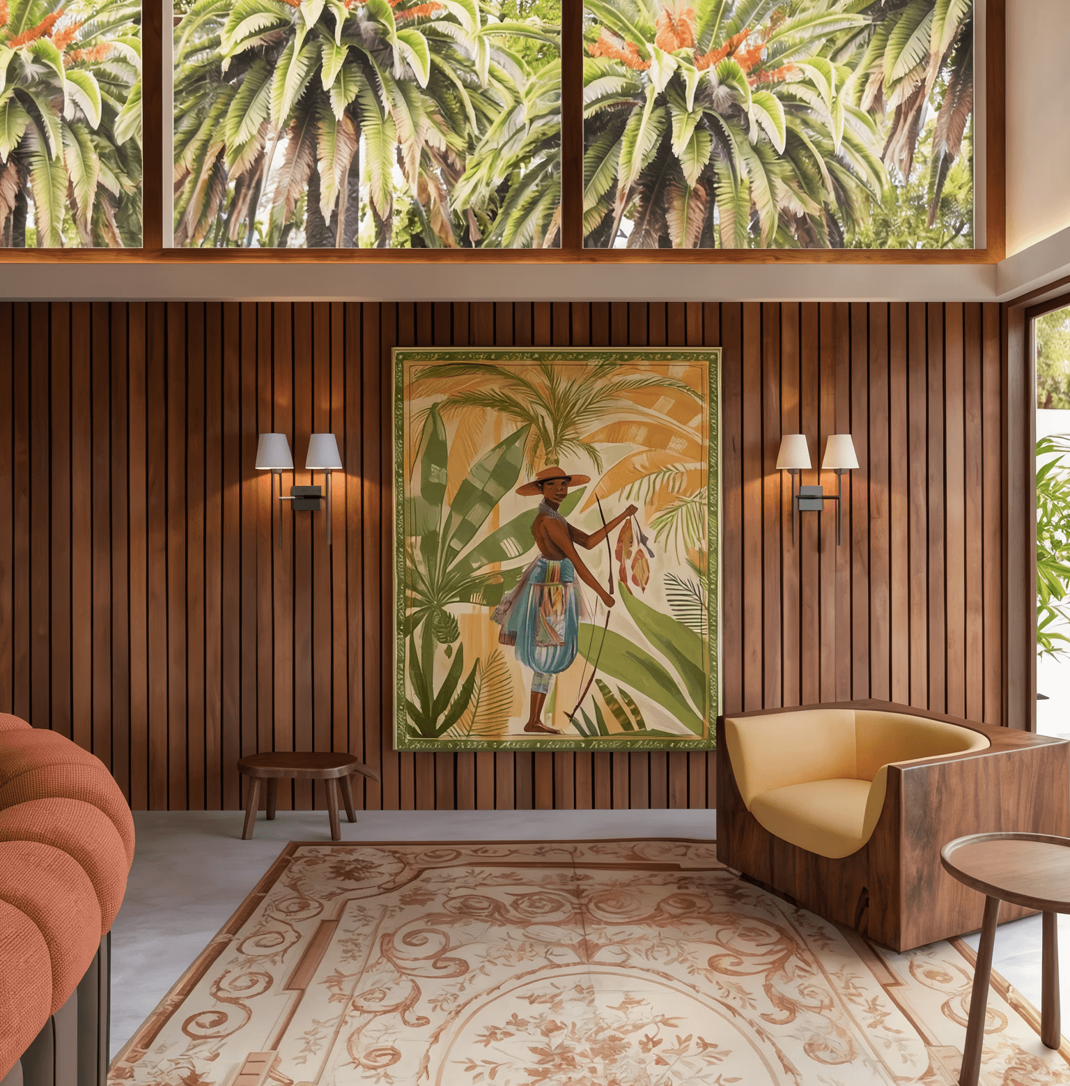 Modern Wood Salon – AI Generated