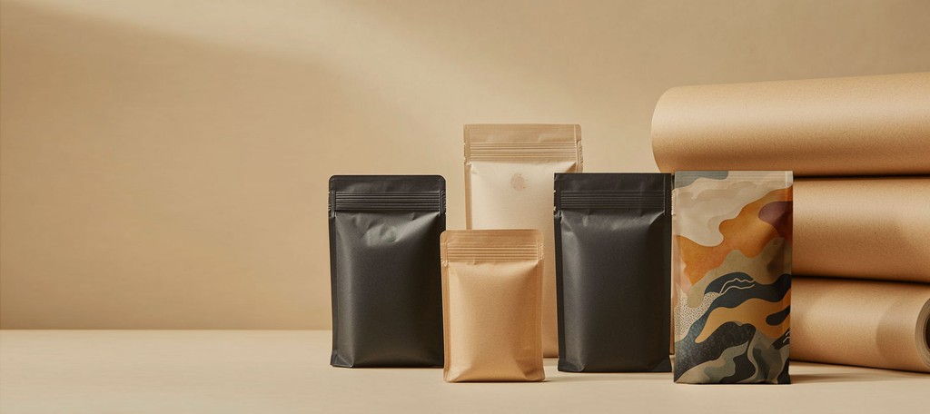  Barriere Papier mit Druck auf einer Produktionsanlage