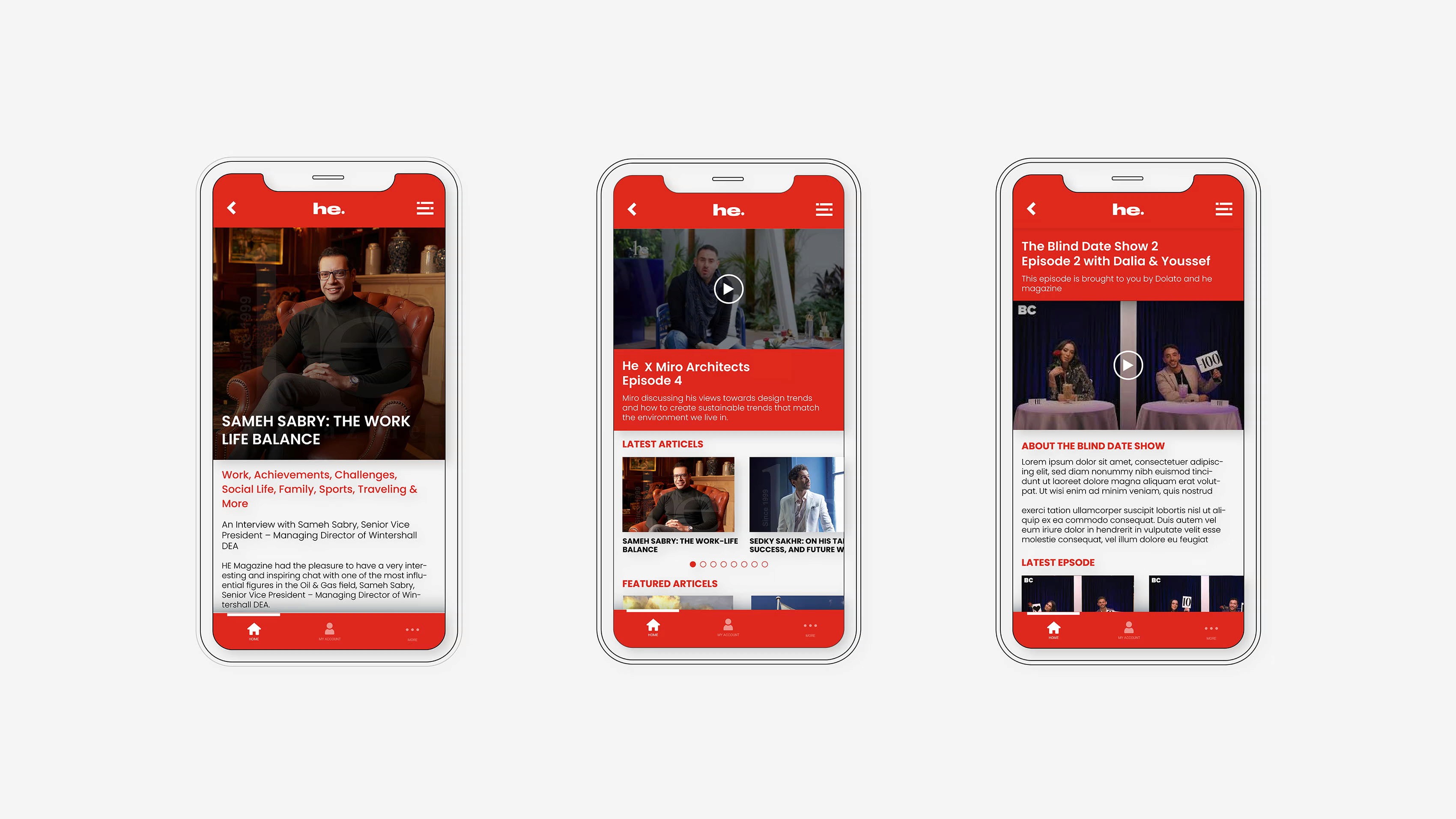 he magazine, brand by Longeblack