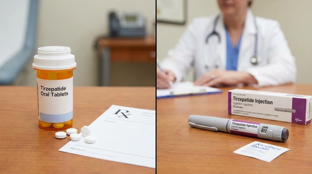 Tirzepatide oral vs injection