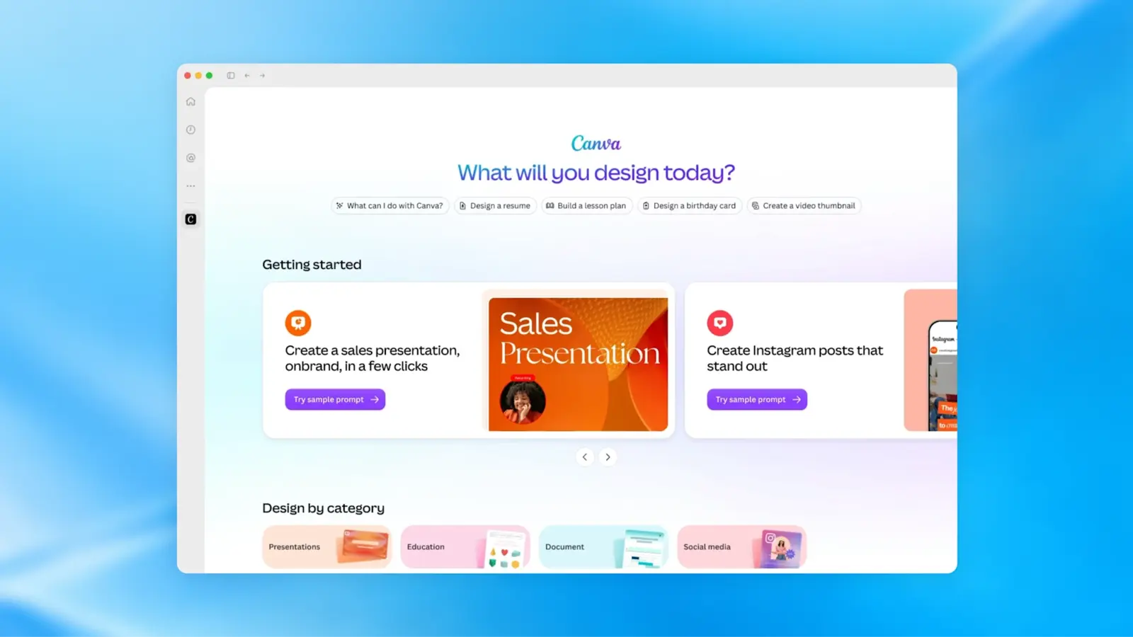 Canva als Plugin-Erweiterung in der Seitenleiste von ChatGPT
