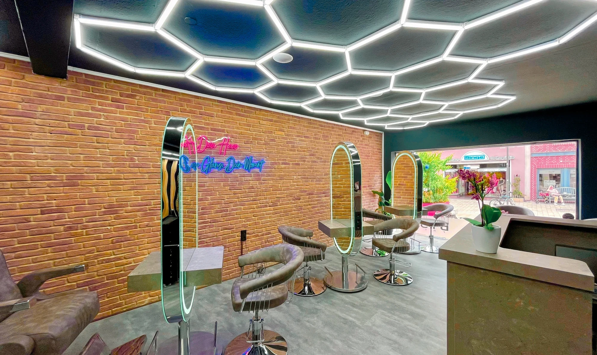 By Saif Frisör Stadthagen Ambiente schön eingerichtet