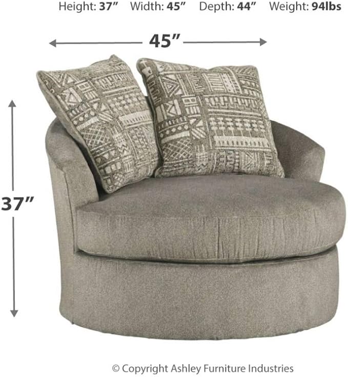 Stylish soletren swivel accent chair that enhances home decor with its premium build and aesthetic.