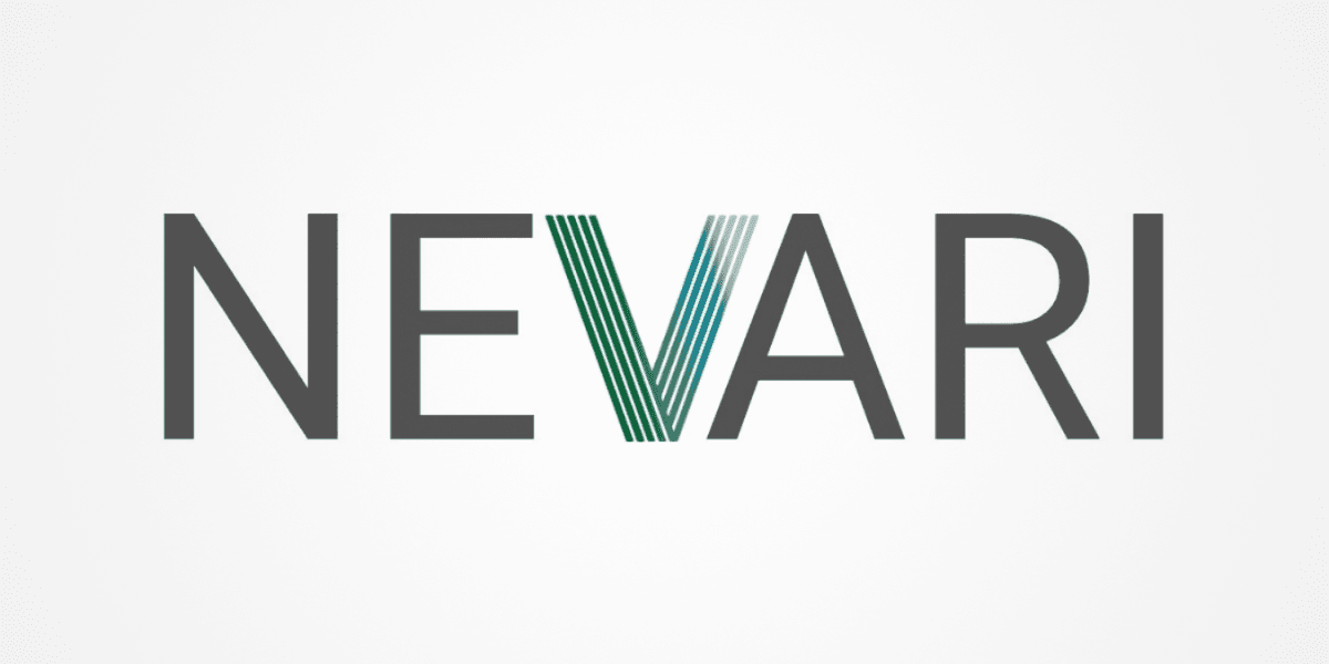 Nevari logo, a company focused on embedding AI into business operations to enhance decision-making, performance, and governance.