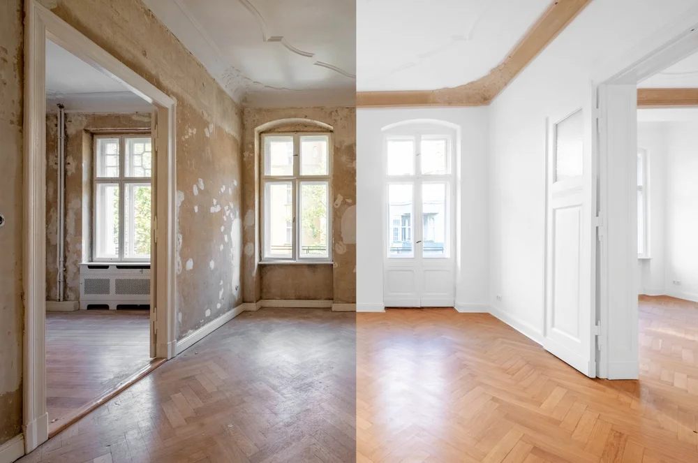 Renovationsanstriche Wohnungen  Vollrenovation, Zimmerrenovation, Altbausanierung