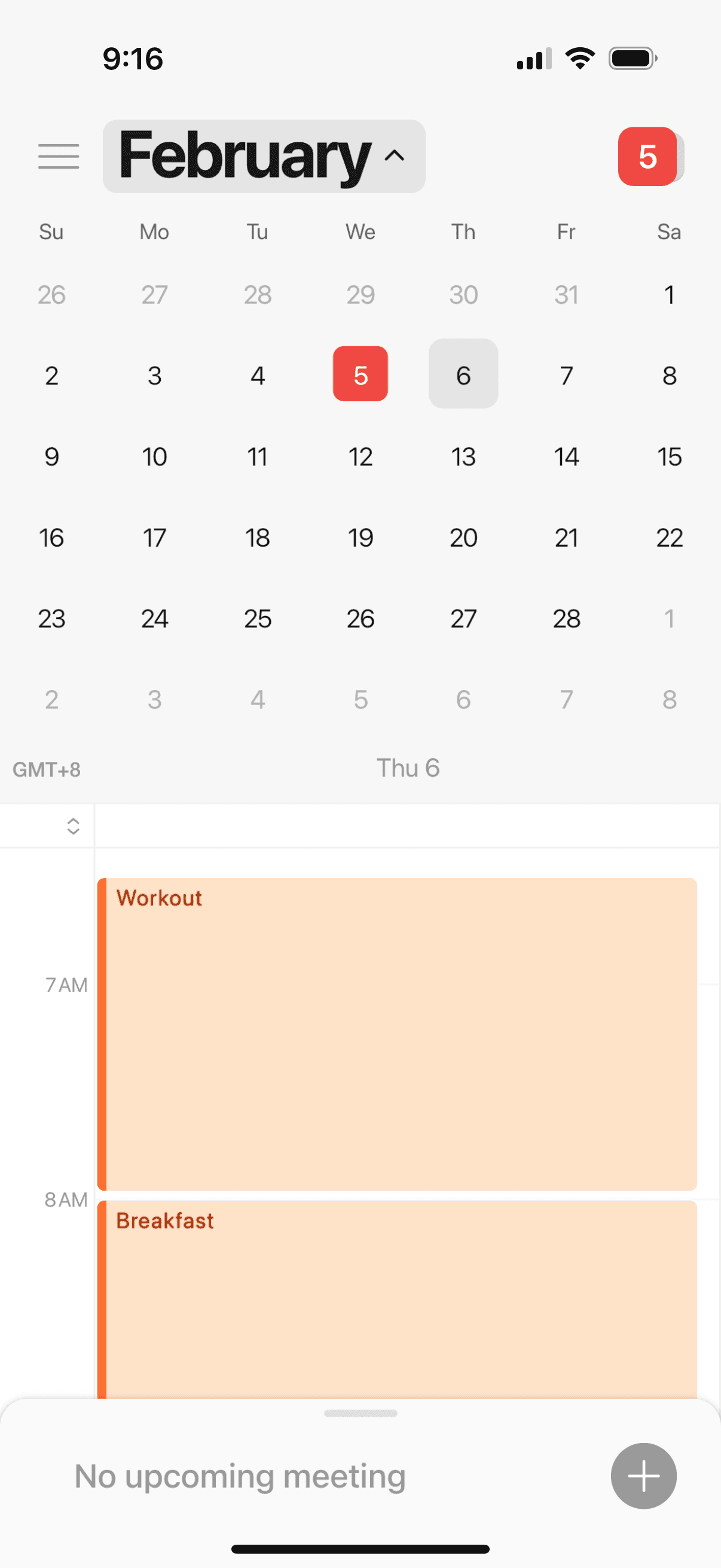 Notion Calendar app