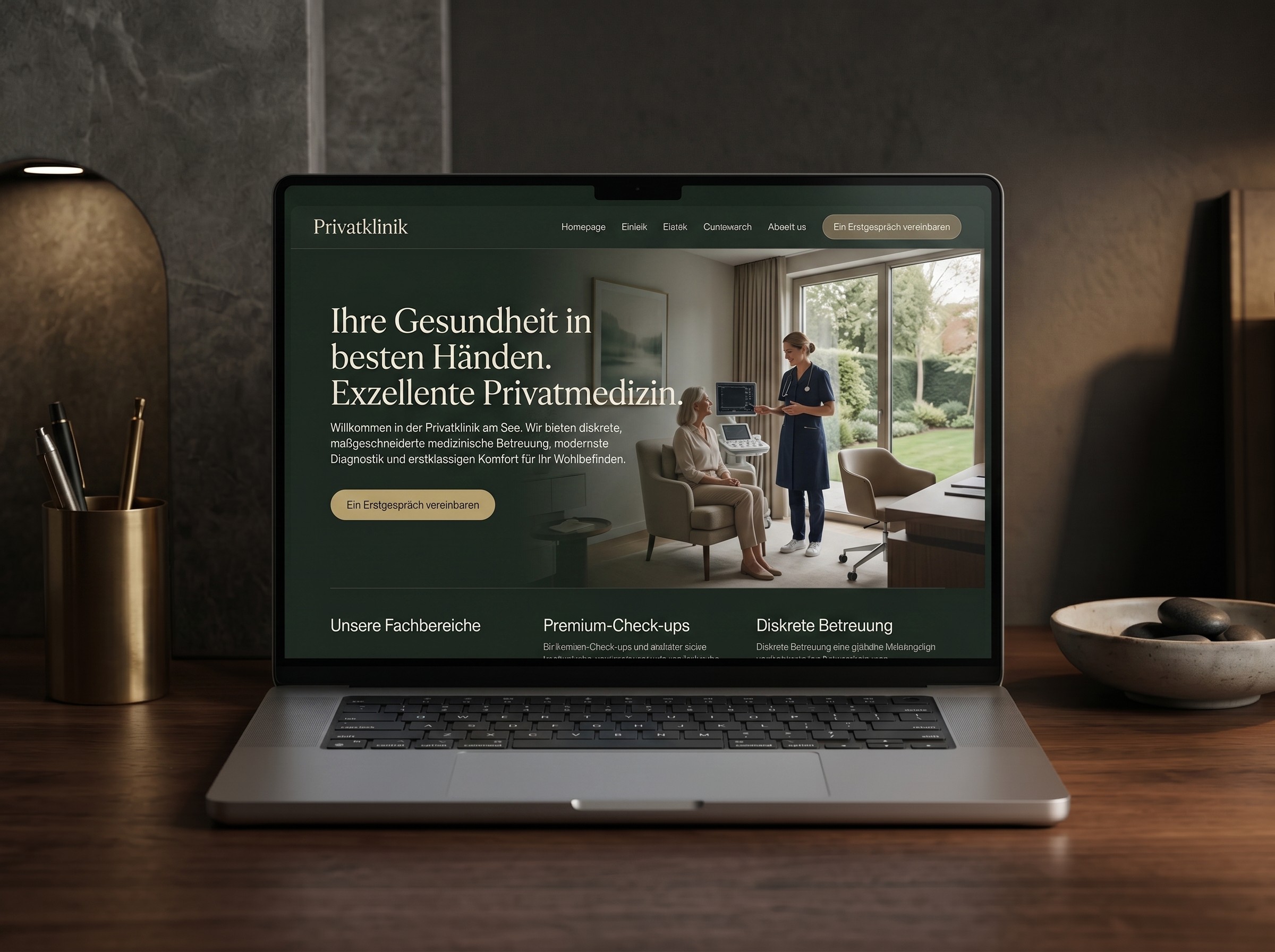 Moderne Privatklinik Website für Mannheim und Heidelberg