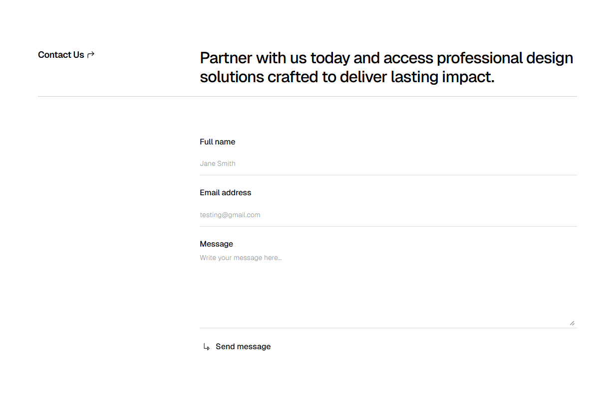 Framer Contact Component