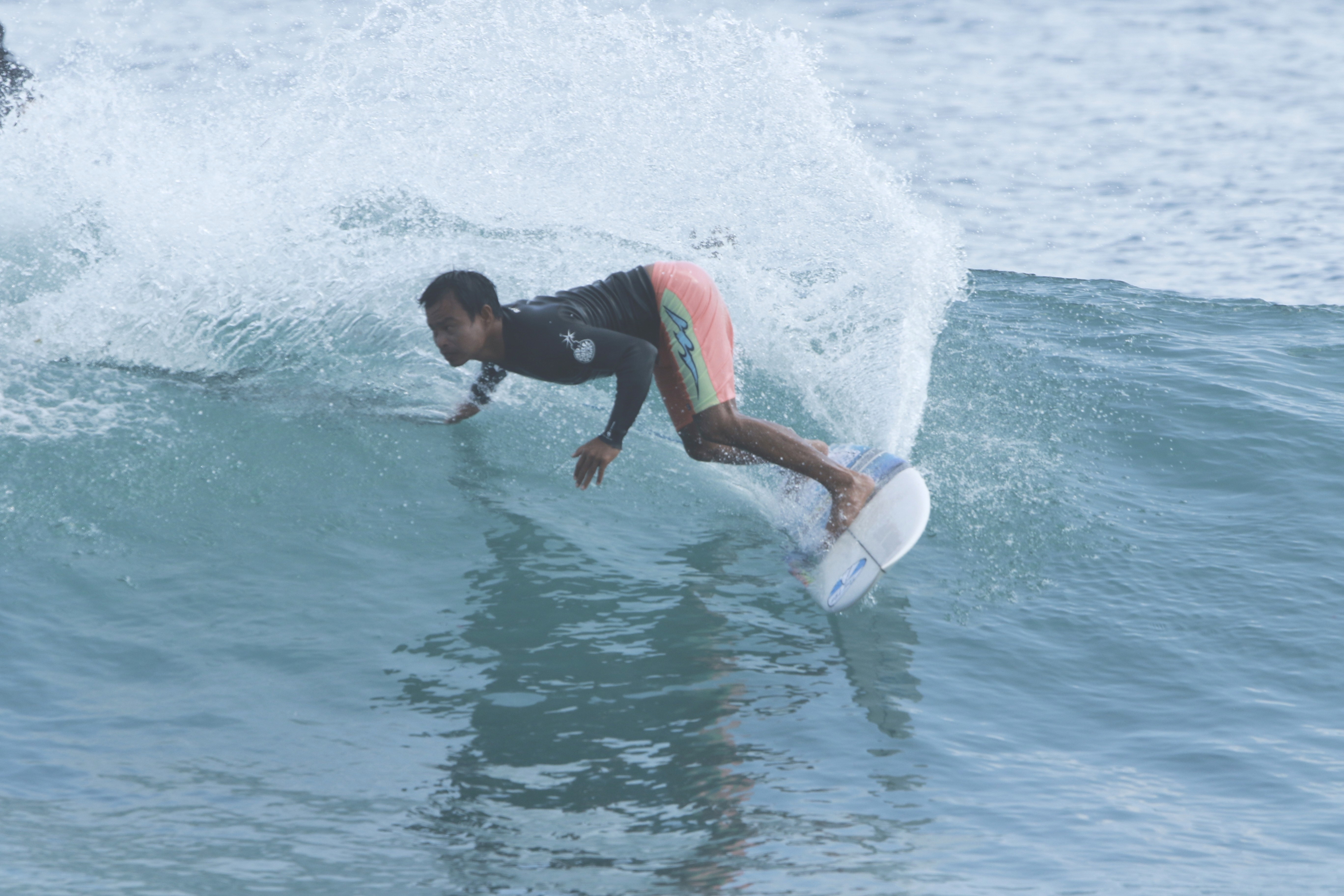Man doing stunt at beach