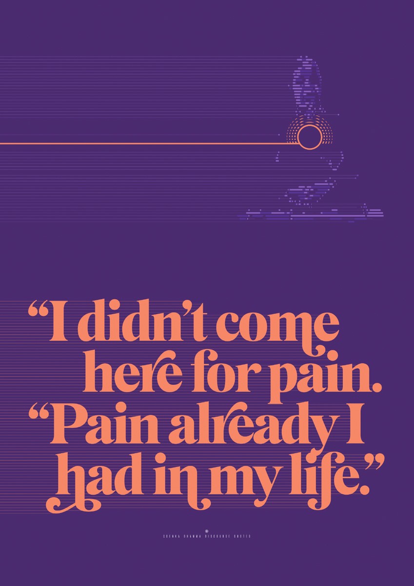 I Didnt Come Here For Pain Vipassana Print