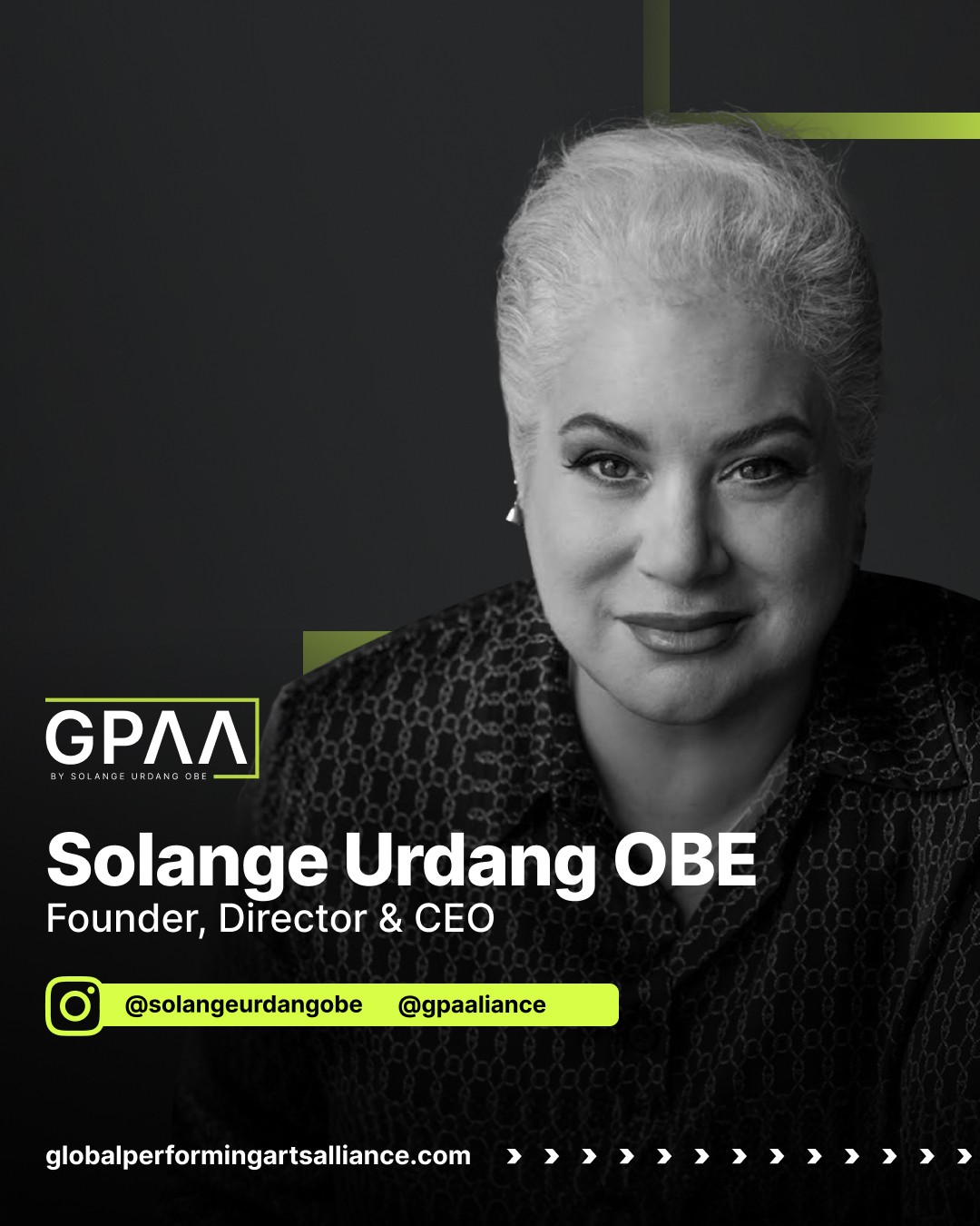 Judge Solange Urdang OBE, Founder, Director and CEO