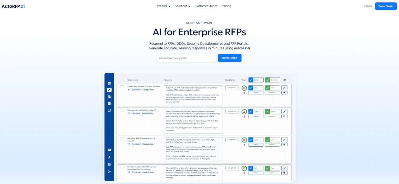  AutoRFP.ai: Best for High-Volume Tender Automation With Semantic Search and Exact-Format Export
