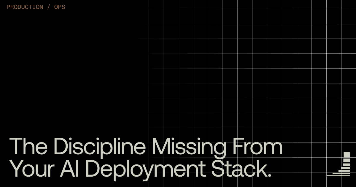 Waxell blog cover: AgentOps — The Discipline Missing From Your AI Deployment Stack