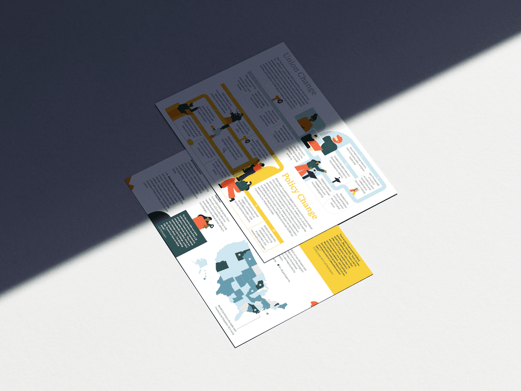 image of a report with illustrations