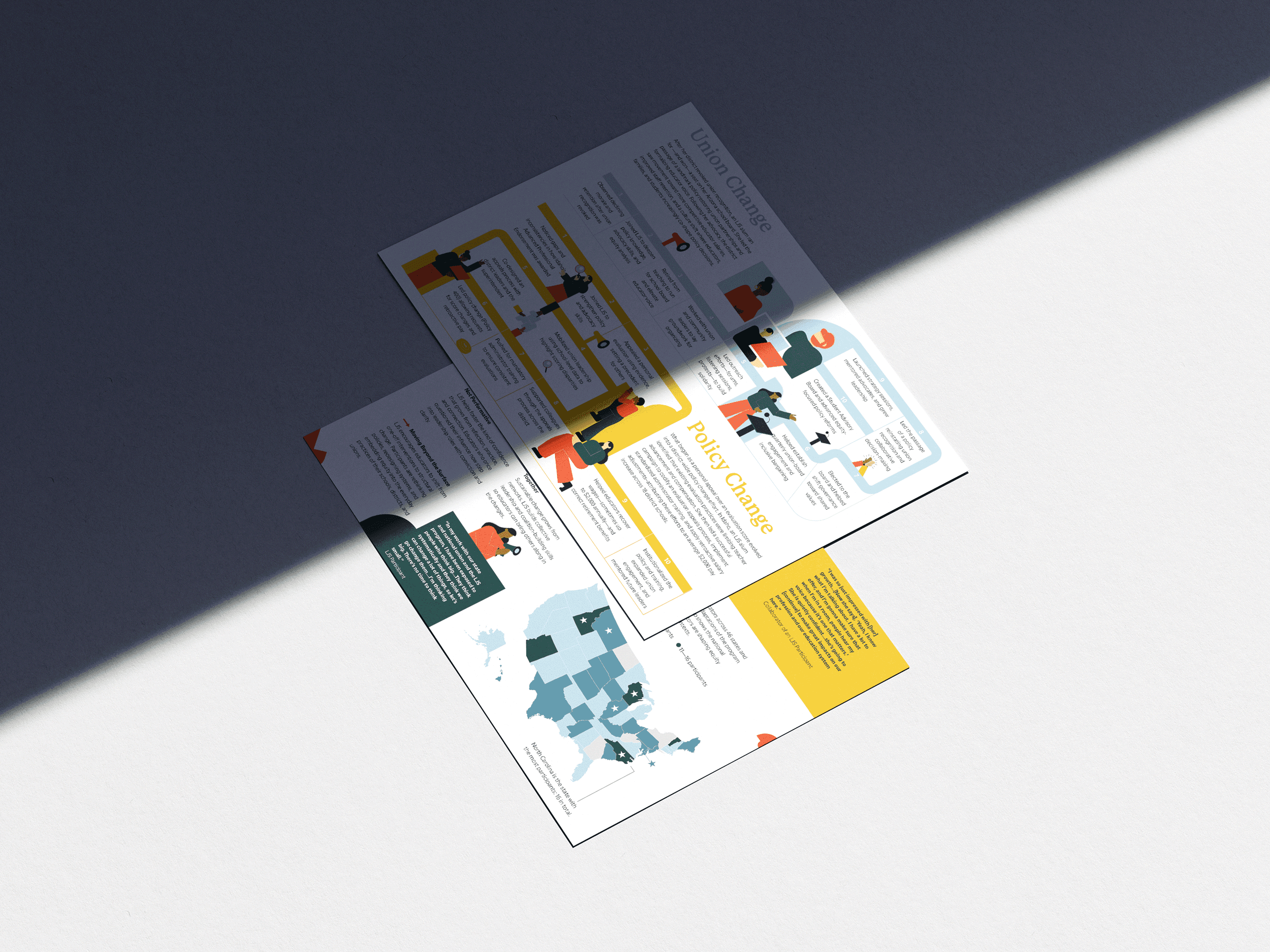 image of a report with illustrations