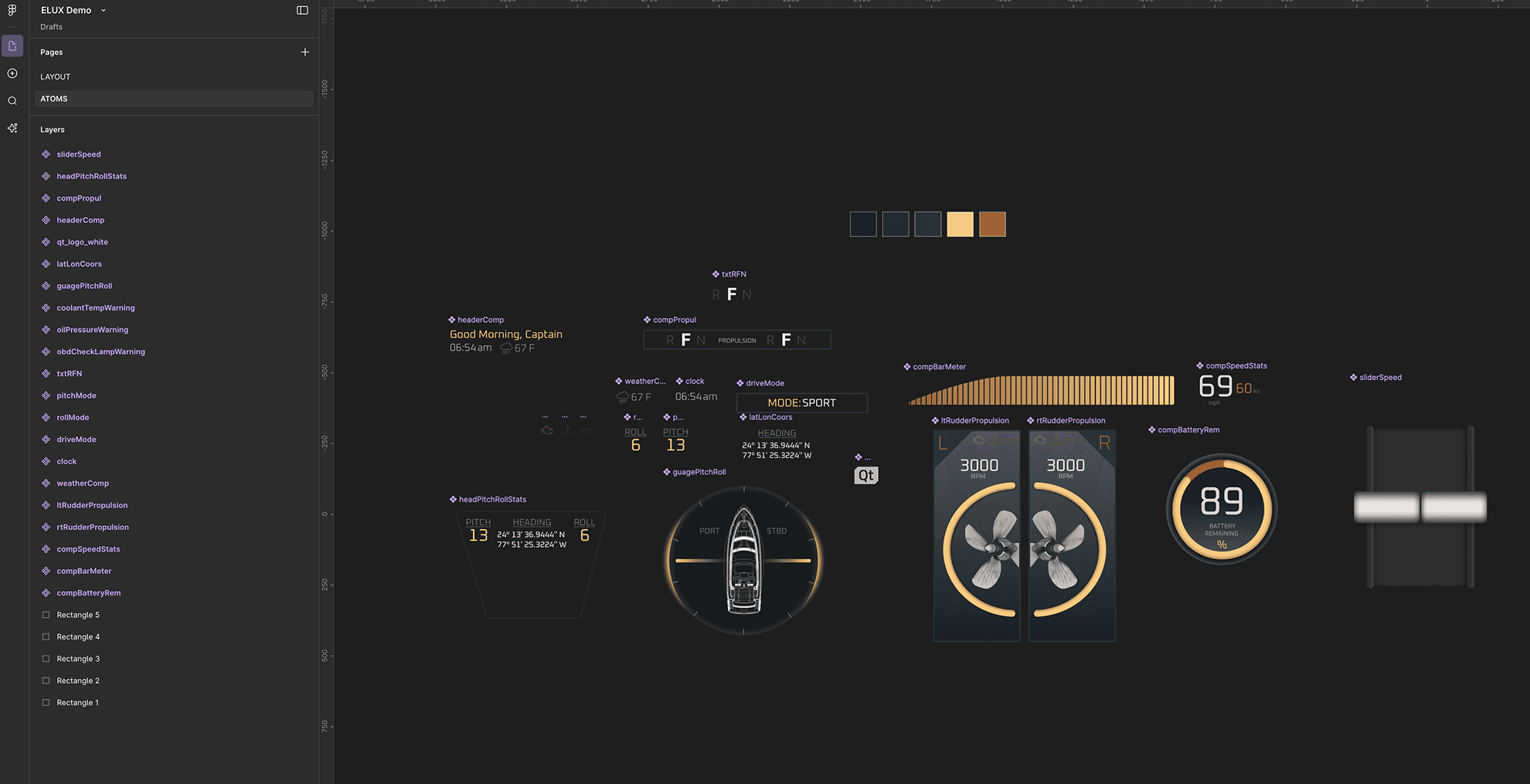 Laptop showing Bloomy UI