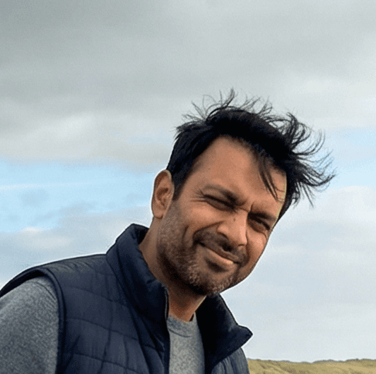 man wearing Henley top portrait