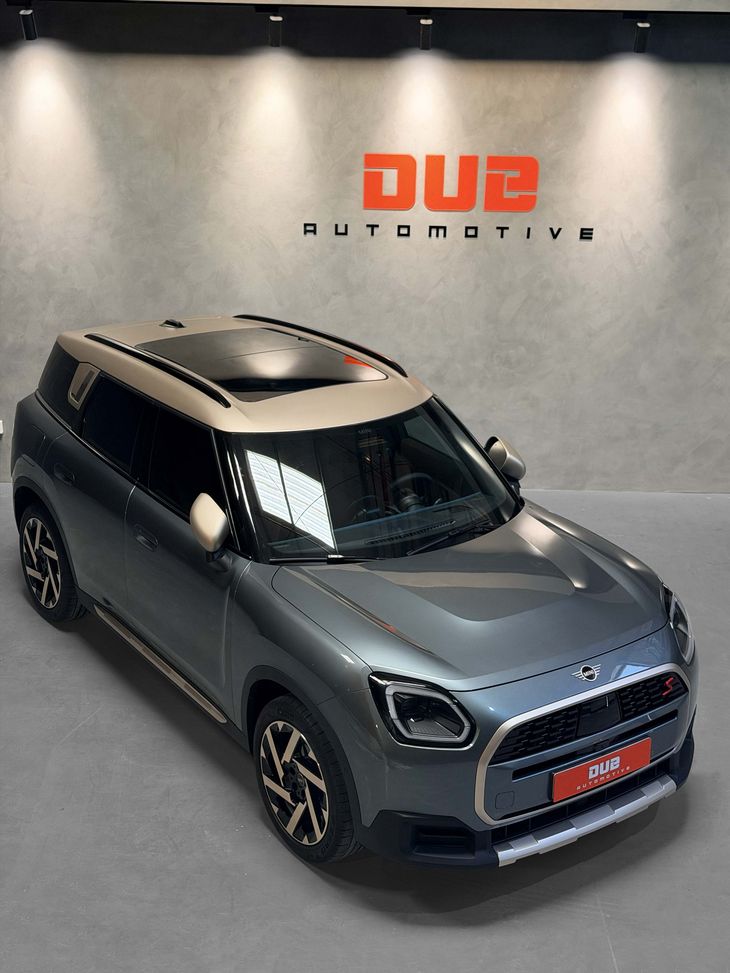 Grey Mini Countryman with custom beige roof paint and full body PPF in Dub Automotive