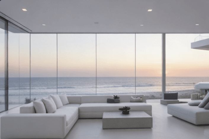 livnig room for Oceanfront Sanctuary House