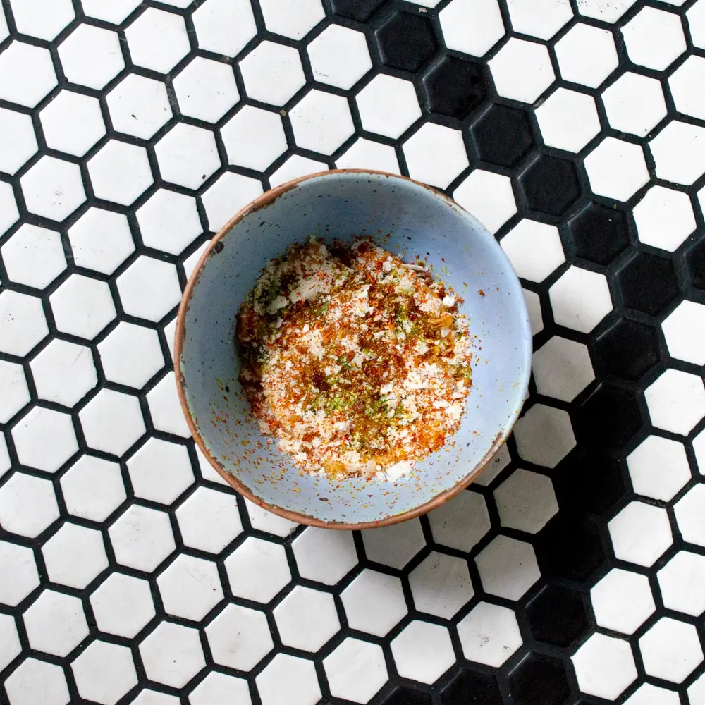 Santol Sorbet, Safflower, Wild Stingless Bee Honey, Fried Shallot