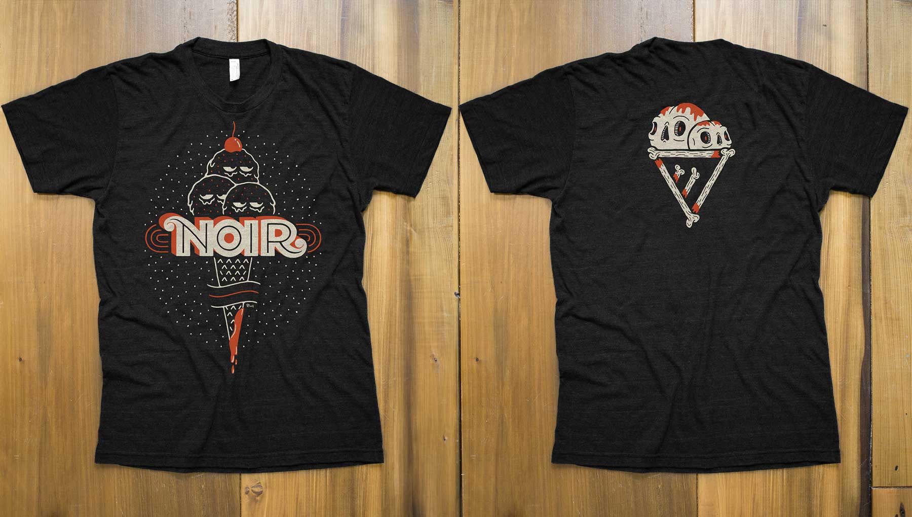 Image of final shirt, front and back