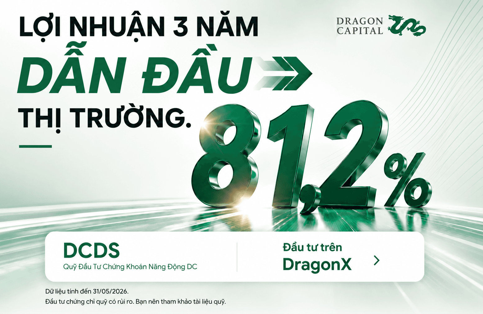 Cập nhật báo cáo lợi nhuận DCDS mới nhất tháng 05.2026 -Lợi nhuận quỹ DCDS 3 năm tiếp tục dẫn đầu thị trường
