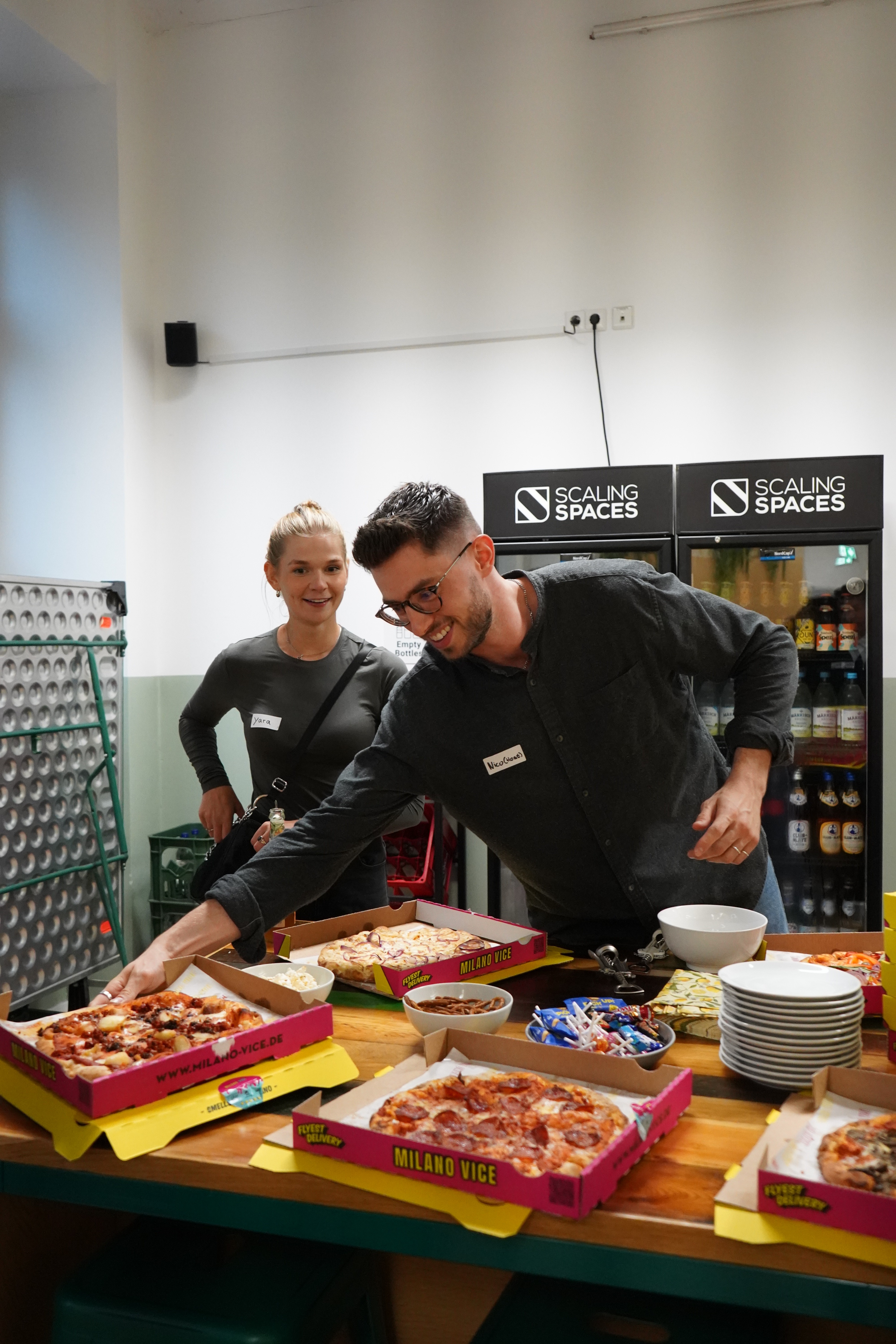 Coach explaining something to an athlete