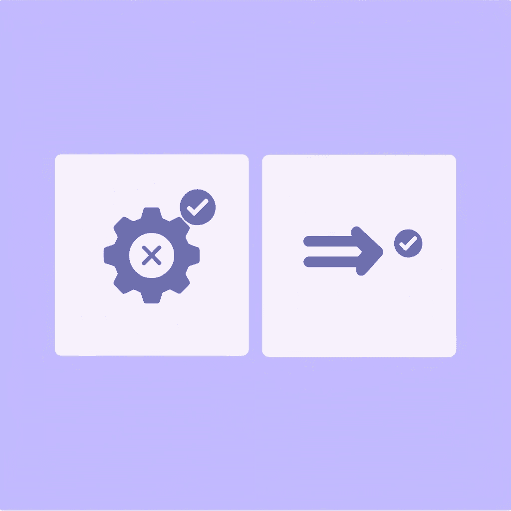 Before and after comparison showing traditional manual scheduling transforming into AI-powered automated optimization