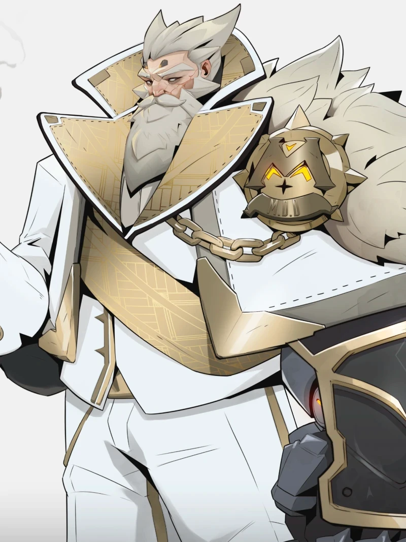 Minister of Defence Viktor Lupen character – concept art by Kuba Fidler
