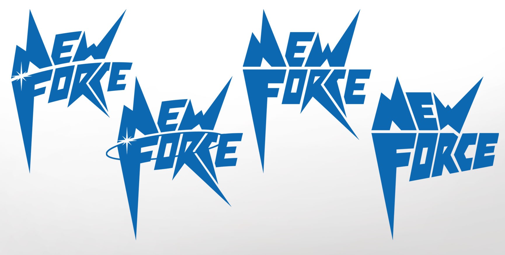 Erste Versionen für das New Force Logo