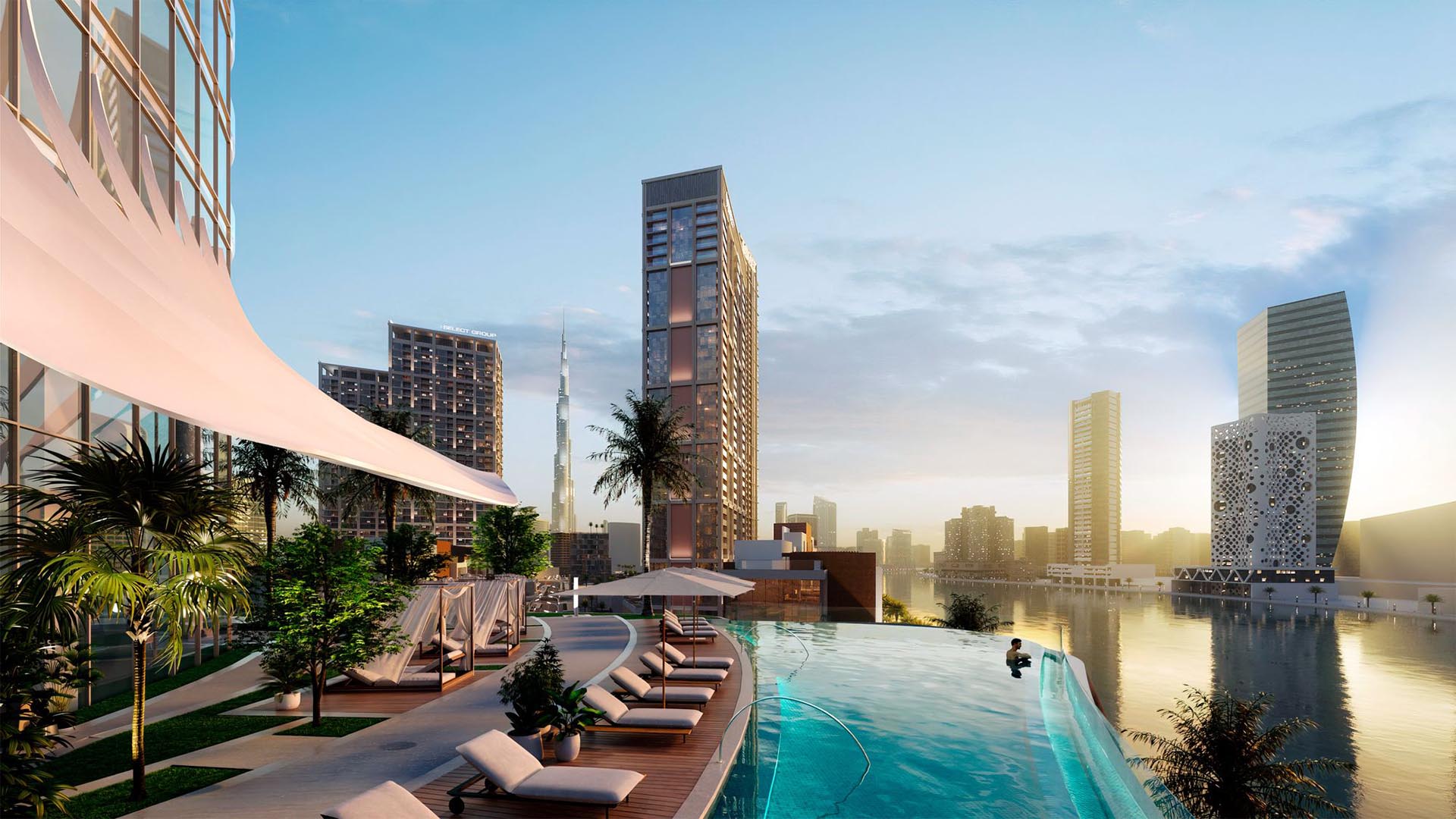 The infinity pool at Jumeirah Living.